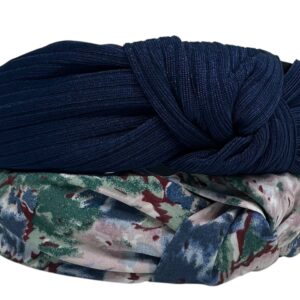 Navy Knotty Turban Twist