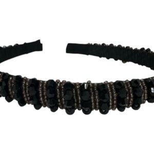 Black Beaded Elegance