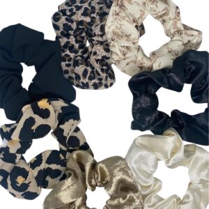 Floral safari scrunchie set