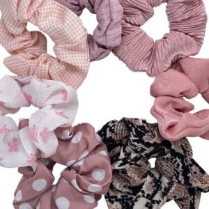 Rosey Rose Peony scrunchies